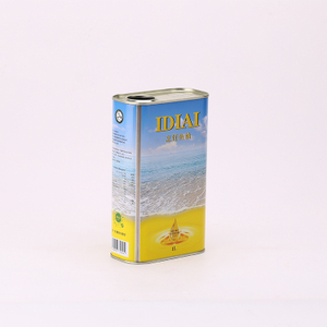 1L Olive Oil Tin Can with Plastic Lid