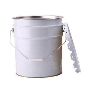 20L Metal Pail steel bucket with Flower Lid 