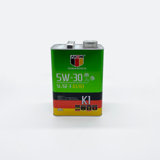 Empty 4L Metal Engine Oil Tin Cans with Screw Top