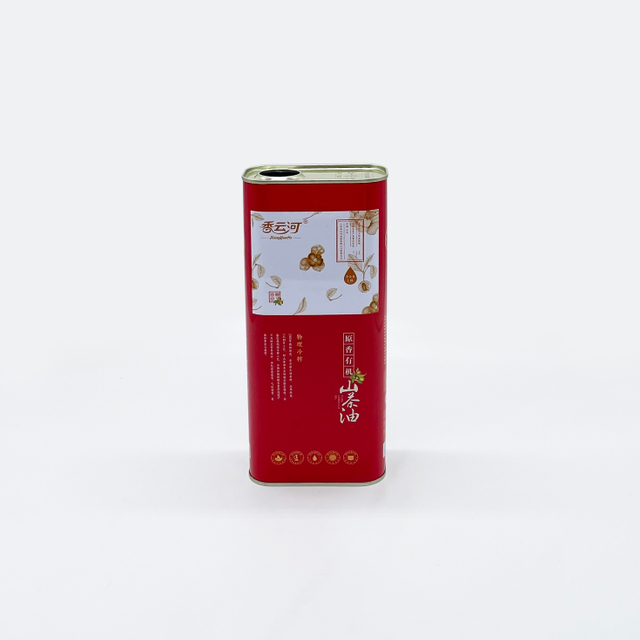 Food Grade Oil Packaging Metal Rectangular Empty 1.6L Edible Oil Tin Can