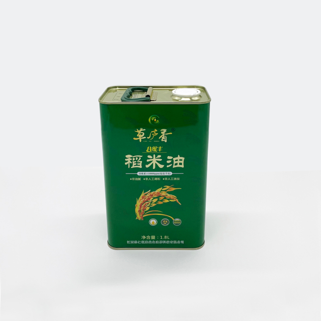 1.8L Food Grade Tinplate Olive Oil Metal Tin Packaging
