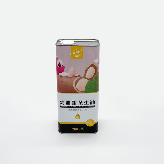 1.8L Peanut Oil Empty Metal Tin Packaging