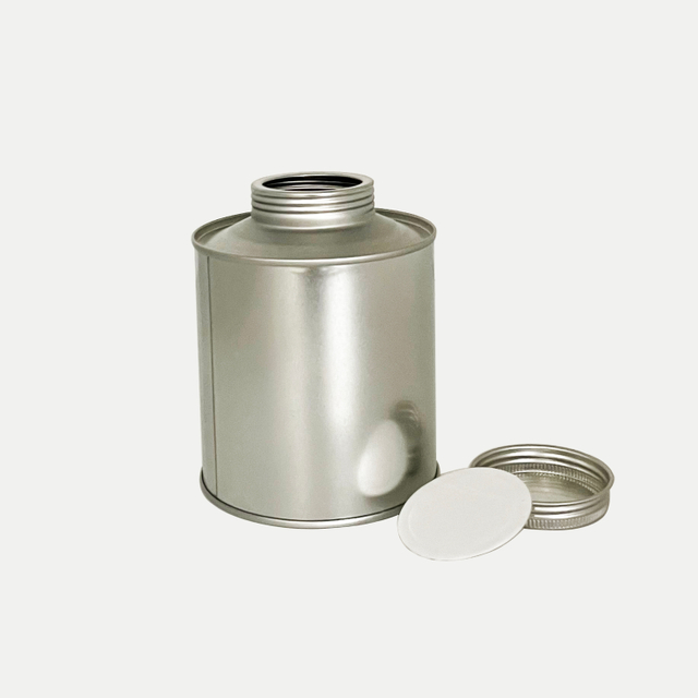 OEM Accepted 200g Round Shape Coffee Bean Metal Tin Can