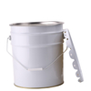 White 5 Gallon Metal Galvanized Buckets With Spouted Lid In Stock