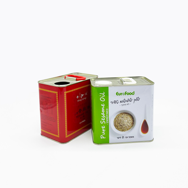 2L Square Food Grade Olive Oil Edible Oil Tin Can