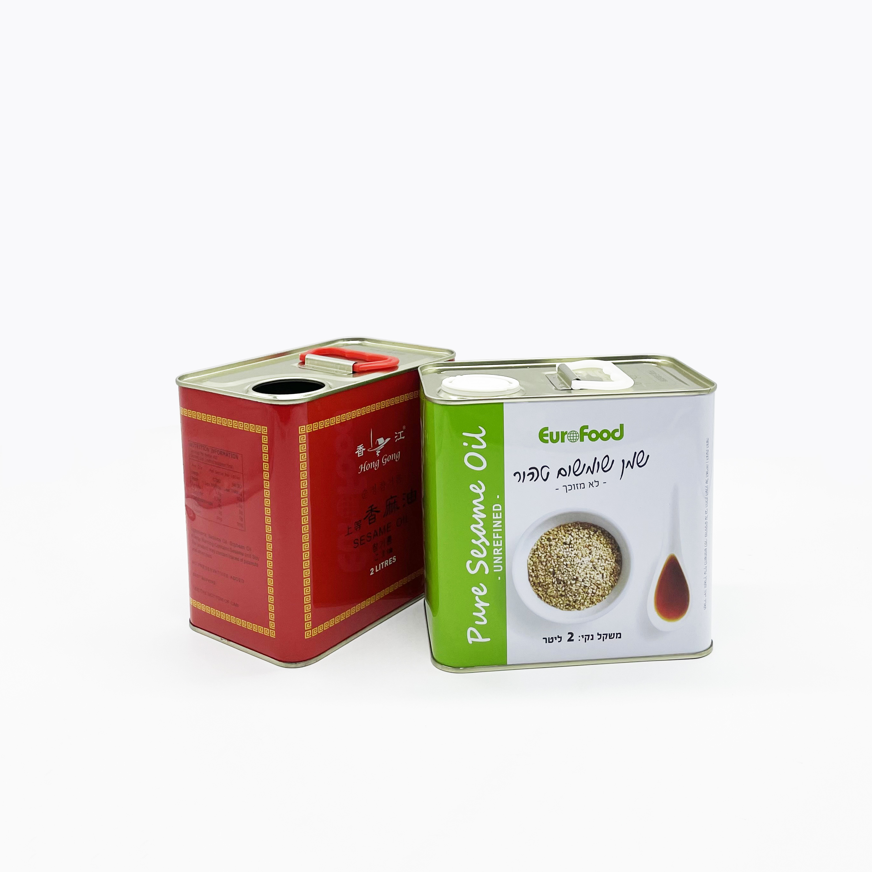 2L Square Food Grade Olive Oil Edible Oil Tin Can