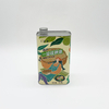 Customized logo Empty 0.9L square Olive Oil Tin Cans with Metal Screw Lid