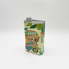 Customized logo Empty 0.9L square Olive Oil Tin Cans with Metal Screw Lid