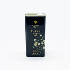 1.6L Edible Oil Metal Tin Can with Plastic Spout