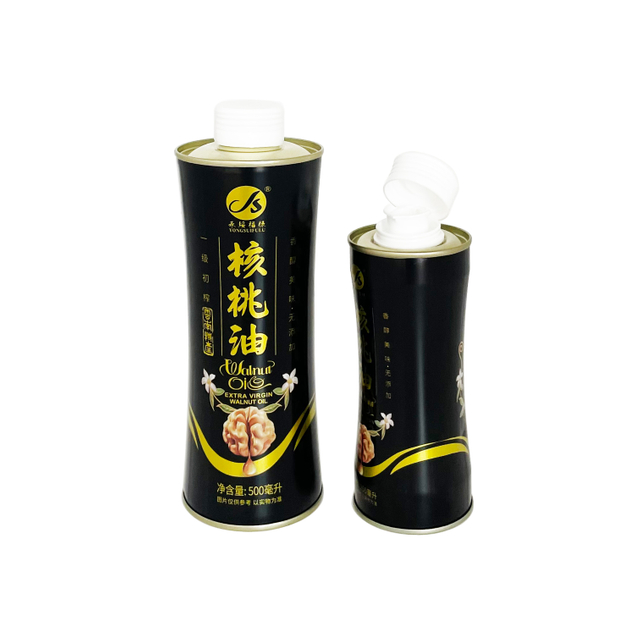 Custom Cmyk Printing 250ml 500mL Olive Oil Tin Can with Plastic Cap